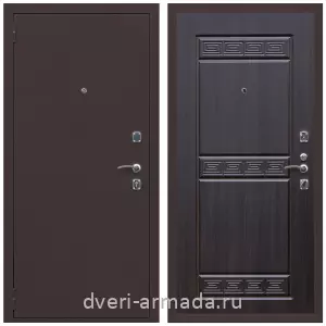 Входные двери МДФ для офиса, Дверь входная Армада Комфорт Антик медь / ФЛ-242 Эковенге