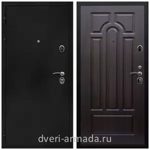 Двери со склада, Дверь входная Армада Престиж Черная шагрень / МДФ 6 мм ФЛ-58 Венге