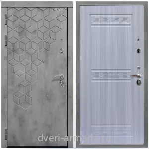 Входные двери Бетон, Дверь входная Армада Квадро Бетон тёмный / ФЛ-242 Сандал белый