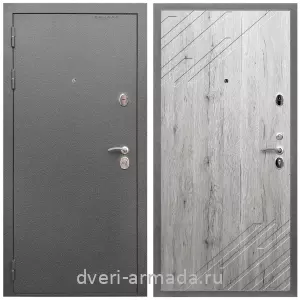 Двери со склада, Дверь входная Армада Оптима Антик серебро / МДФ 16 мм ФЛ-143 Рустик натуральный