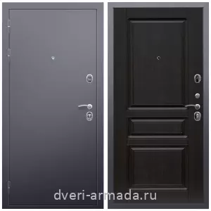 Темные входные двери, Дверь входная Армада Люкс Антик серебро / МДФ 16 мм ФЛ-243 Венге
