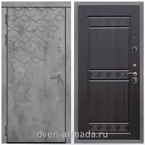 Входные двери Бетон, Дверь входная Армада Квадро Бетон тёмный / ФЛ-242 Эковенге
