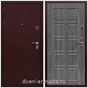 Антивандальные, Антивандальная металлическая  дверь входная Армада Престиж 2 Антик медь / МДФ 10 мм ФЛ-38 Дуб филадельфия графит