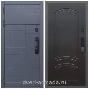 Входные двери 960 мм, Умная входная смарт-дверь Армада Аккорд МДФ 10 мм Kaadas K9 / ФЛ-140 Венге
