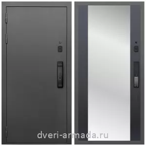 Белые двери с зеркалом, Умная входная смарт-дверь Армада Гарант Kaadas K9/ МДФ 16 мм СБ-16 Венге