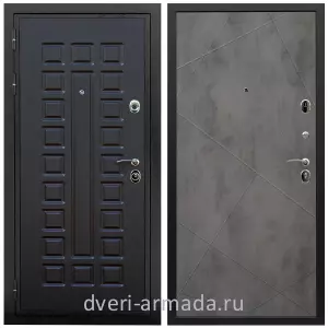 Двери МДФ для квартиры, Дверь входная Армада Триумф ФЛ-183 Венге / ФЛ-291 Бетон темный