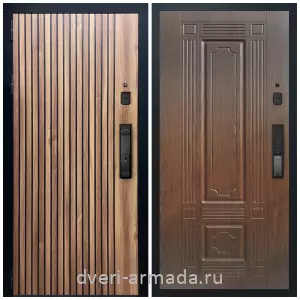 Входные двери 960 мм, Умная входная смарт-дверь Армада Вектор Kaadas K9 / ФЛ-2 Мореная береза