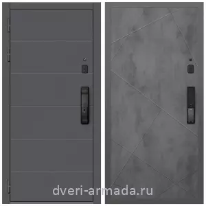 Входные двери 960 мм, Дверь входная Армада Роуд МДФ 10 мм Kaadas K9 / МДФ 10 мм ФЛ-291 Бетон темный