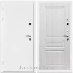 Белые, Дверь входная Армада Оптима Белая шагрень / ФЛ-243 Дуб белёный