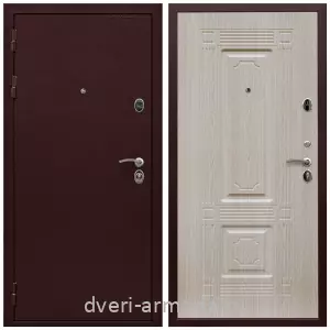 Антивандальные, Антивандальная металлическая  дверь входная Армада Престиж 2 Антик медь / МДФ 6 мм ФЛ-2 Дуб беленый