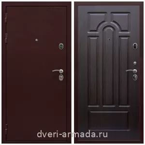 Антивандальные, Антивандальная металлическая  дверь входная Армада Престиж 2 Антик медь / МДФ 6 мм ФЛ-58 Венге