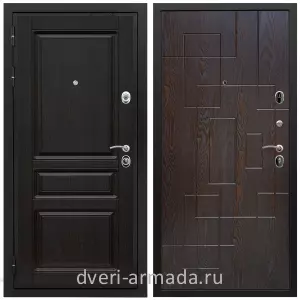 Двери со склада, Дверь входная Армада Премиум-Н МДФ 16 мм ФЛ-243 Венге / МДФ 16 мм ФЛ-57 Дуб шоколад