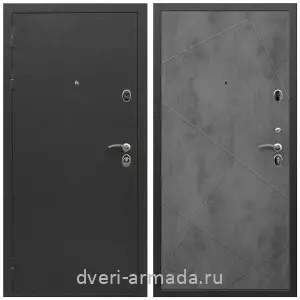 Антивандальные, Антивандальная металлическая  дверь входная Армада Престиж Черный шелк / МДФ 10 мм ФЛ-291 Бетон темный