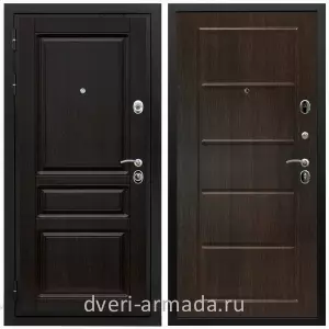 Двери МДФ для квартиры, Дверь входная железная Армада Премиум-Н ФЛ-243 / ФЛ-39 Венге