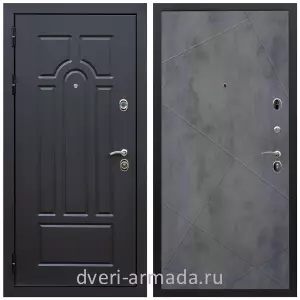 Двери со склада, Дверь входная Армада Эврика МДФ 10 мм ФЛ-58 Венге / МДФ 10 мм ФЛ-291 Бетон темный