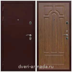 Антивандальные, Антивандальная металлическая  дверь входная Армада Престиж 2 Антик медь / МДФ 6 мм ФЛ-58 Мореная береза