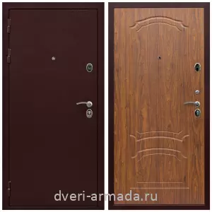 Антивандальные, Антивандальная металлическая  дверь входная Армада Престиж 2 Антик медь / МДФ 6 мм ФЛ-140 Мореная береза