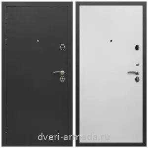 Антивандальные для квартир, Дверь входная Армада Престиж Черный шелк / МДФ 10 мм Гладкая белый матовый