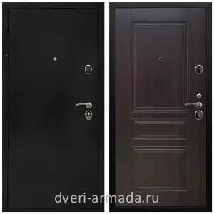 Двери со склада, Дверь входная Армада Престиж Черная шагрень / МДФ 6 мм ФЛ-243 Эковенге