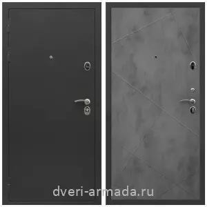 Антивандальные для квартир, Дверь входная Армада Престиж Черный крокодил / МДФ 10 мм ФЛ-291 Бетон темный