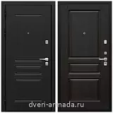 Дверь входная Армада Экстра ФЛ-243 Черная шагрень / ФЛ-243 Венге