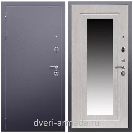 Дверь входная Армада Люкс Антик серебро / МДФ 16 мм ФЛЗ-120 Дуб белёный от производителя
