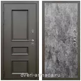 Дверь входная уличная в дом Армада Фаренгейт / МДФ 6 мм ПЭ Цемент темный